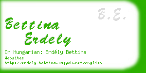 bettina erdely business card